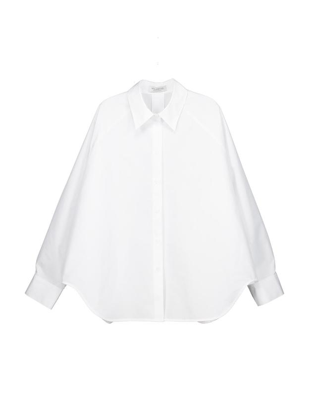 유니스 White Raglan Formed Shirt 착용컷