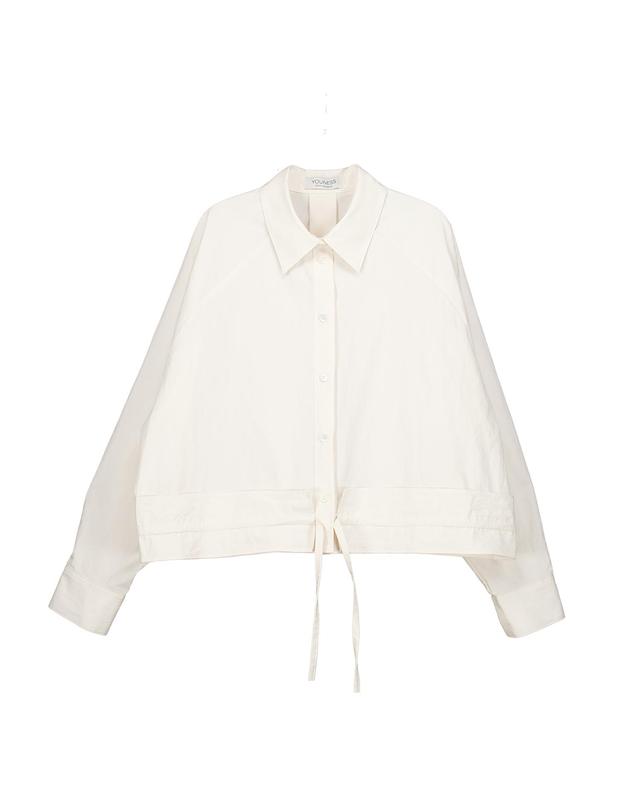 유니스 Gather Hem Raglan Shirt 착용컷