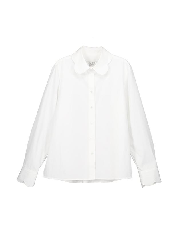 유니스 Scallop Collar Shirt 착용컷