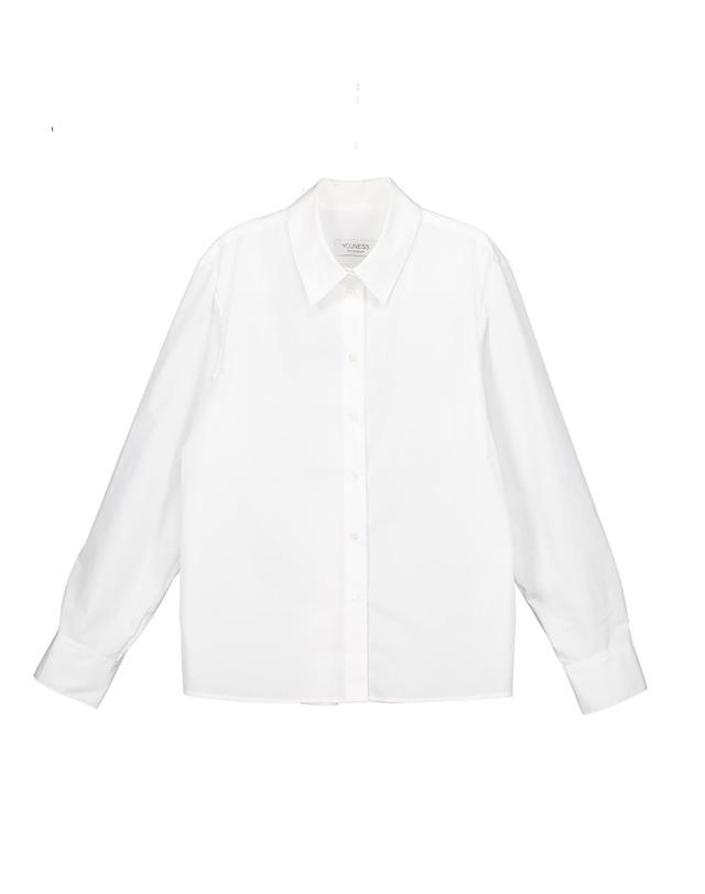 유니스 White Signature Shirt 착용컷