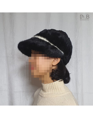 디앤비퍼 밍크 풀스킨 버킷햇 중년 여성 모자(DF1417HA)