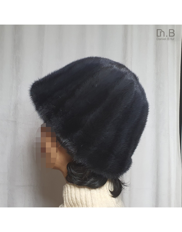 디앤비모피 디앤비퍼 밍크 풀스킨 벙거지 중년 어성 모자(DF1409HA) 착용컷