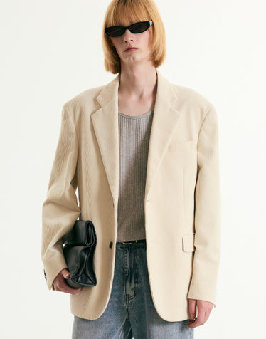 Corduroy Jacket (Cream)