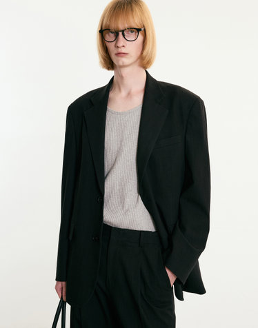 Denim-like Jacket (Black Indigo)