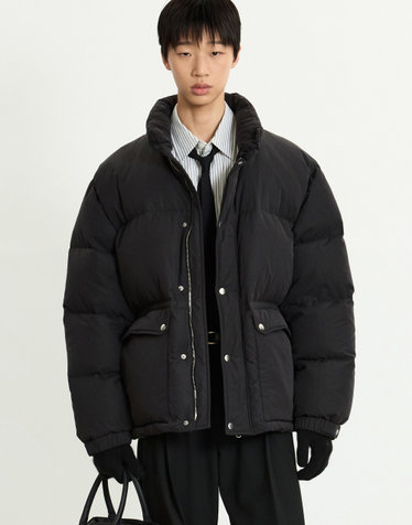 European-goose Office Down Jumper (Black)