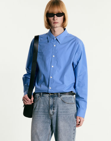 Comfort Cotton Shirt (Blue)