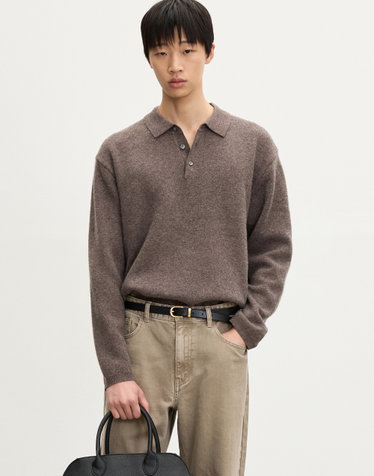 Essential Polo Knit (Brown)