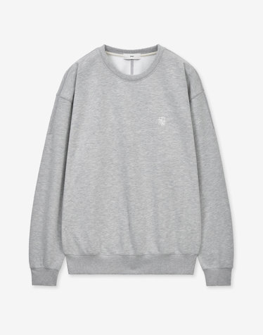 Embroidery Logo Sweatshirt (Melange Grey)