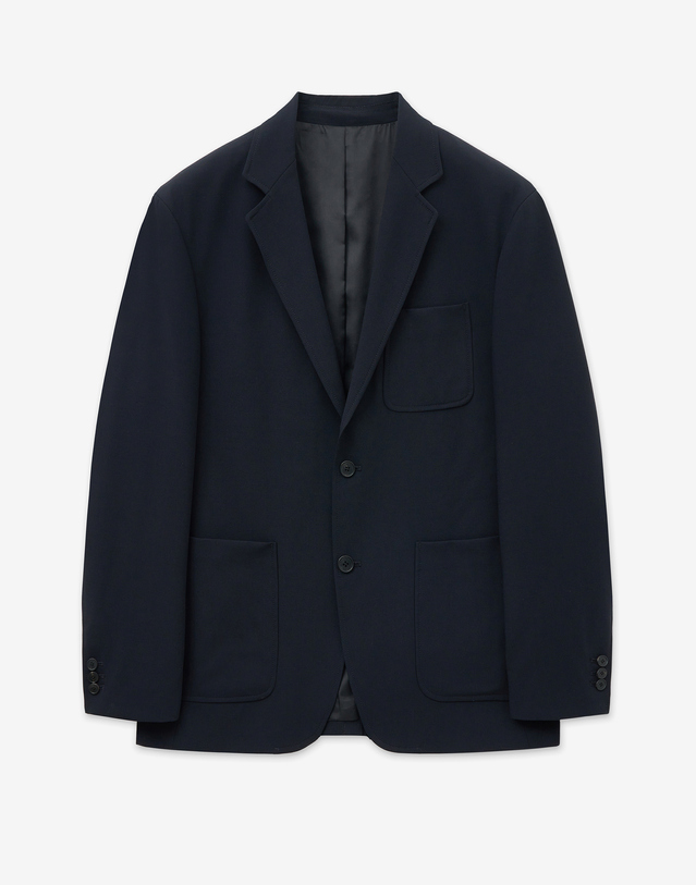 티엔지티 Wool Blended Comfort Jacket (Dark Navy) 네이비 착용컷