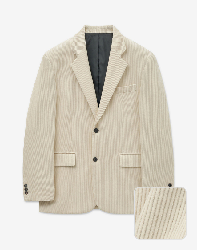 티엔지티 Corduroy Jacket (Cream) 크림 착용컷