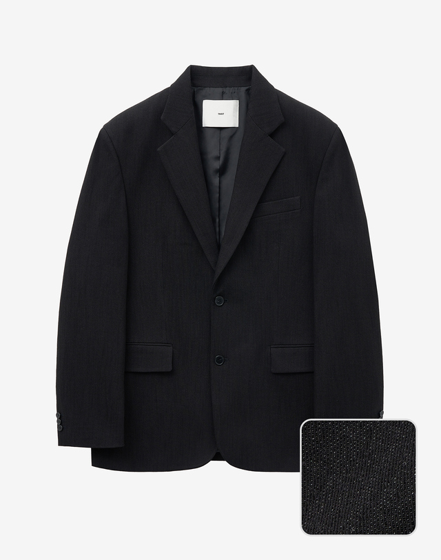 티엔지티 Denim-like Jacket (Black Indigo) 블랙 착용컷