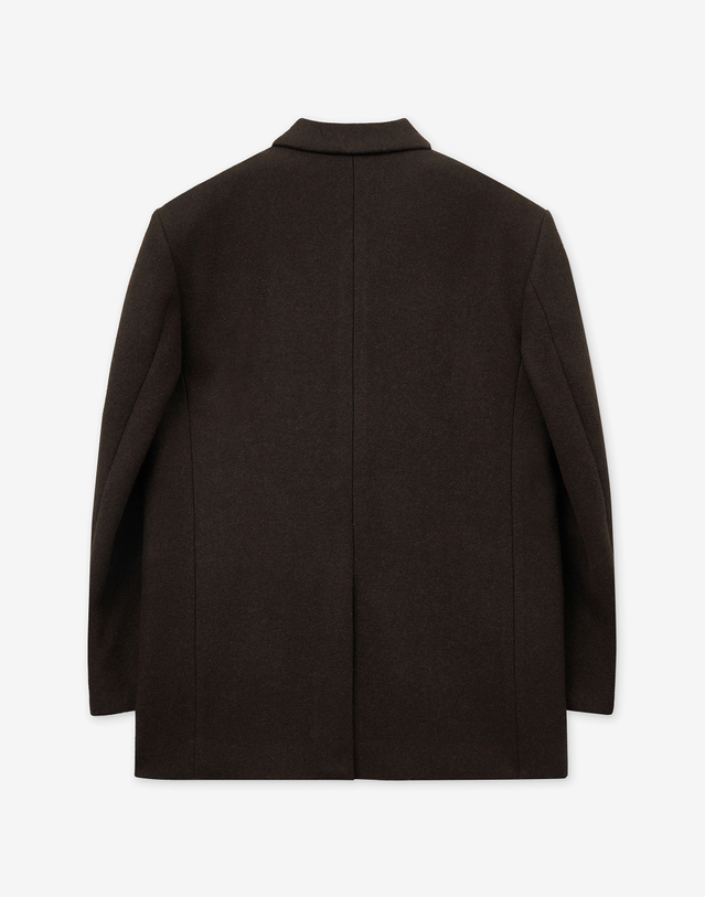 티엔지티 Heavy Wool Oversized Blazer (Brown) 브라운 착용컷