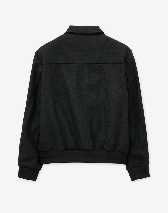 티엔지티 Wool Blended Stripe Jumper (Dark Grey) 차콜 그레이 착용컷