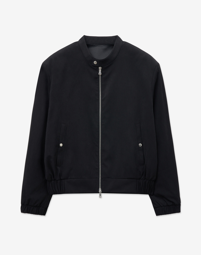 티엔지티 Vintage Short Jumper (Black) 블랙 착용컷