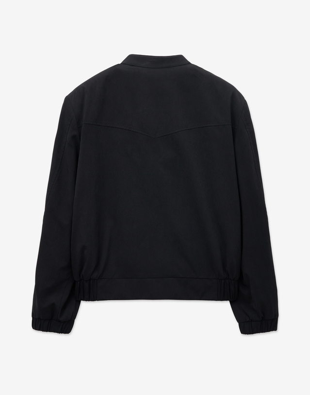 티엔지티 Vintage Short Jumper (Black) 블랙 착용컷