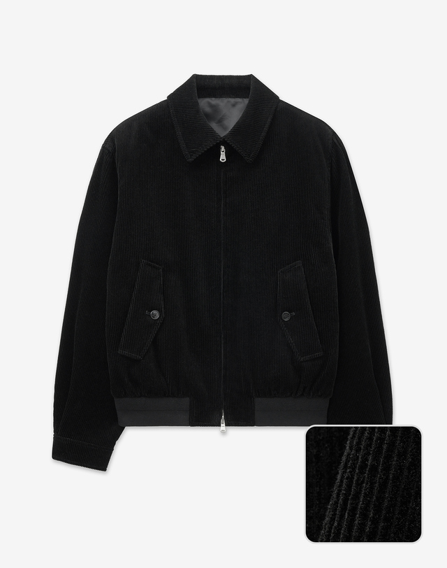 티엔지티 Corduroy Swing-top Jumper (Black) 블랙 착용컷