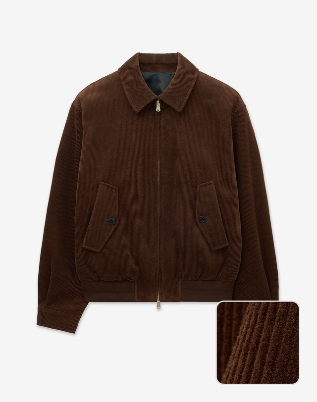 티엔지티 Corduroy Swing-top Jumper (Brown) 브라운 착용컷