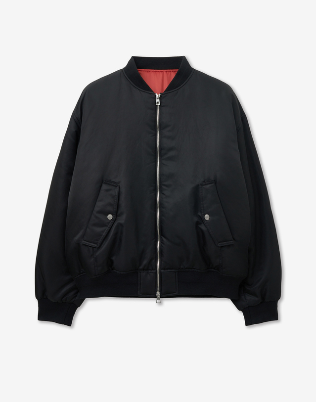 티엔지티 MA-1 Bomber Cropped Jacket (Black) 블랙 착용컷