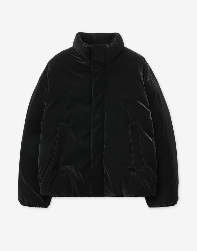 티엔지티 European-goose Glossy Down Jumper (Black) 블랙 착용컷