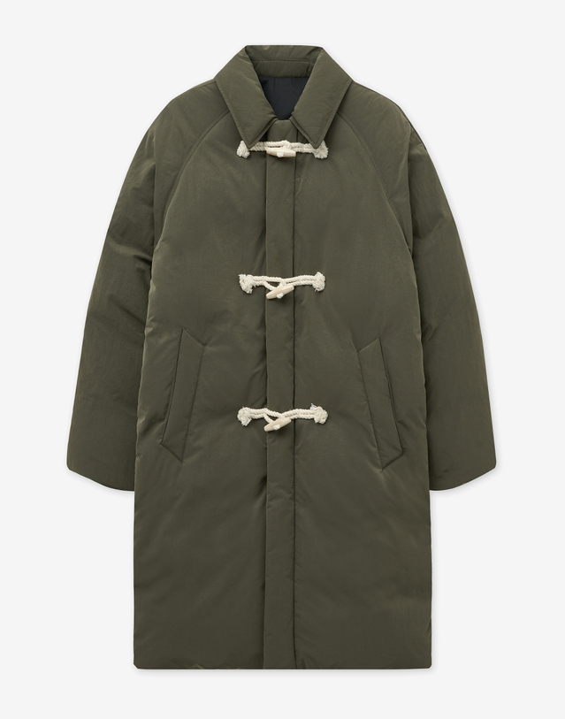 티엔지티 European-goose Duffle Long Down Jumper (Khaki) 카키 착용컷