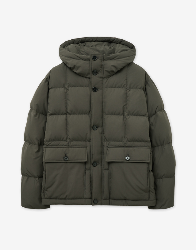 티엔지티 Karakoram Short Goose Down Jumper (Khaki) 카키 착용컷