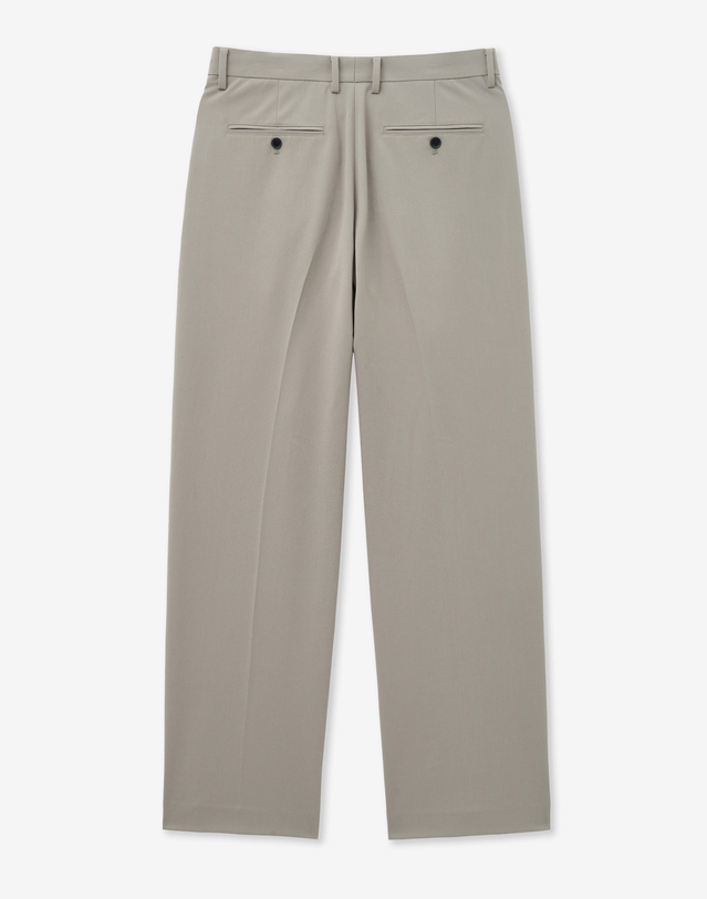 티엔지티 Flap Wide Slacks (Light Beige) 베이지 착용컷