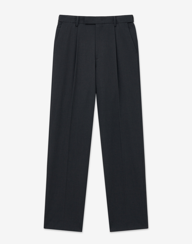 티엔지티 Wool Blended Tapered-fit Comfort Pants (Dark Grey) 차콜 그레이 착용컷