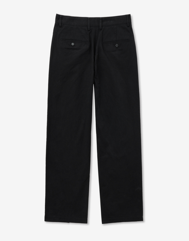 티엔지티 Cotton Wide-fit Pants (Black) 블랙 착용컷