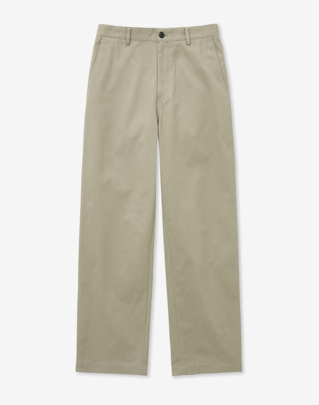 티엔지티 Cotton Wide-fit Pants (Beige) 베이지 착용컷