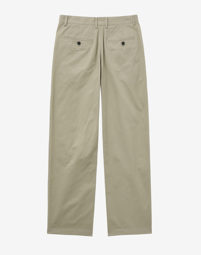 티엔지티 Cotton Wide-fit Pants (Beige) 베이지 착용컷