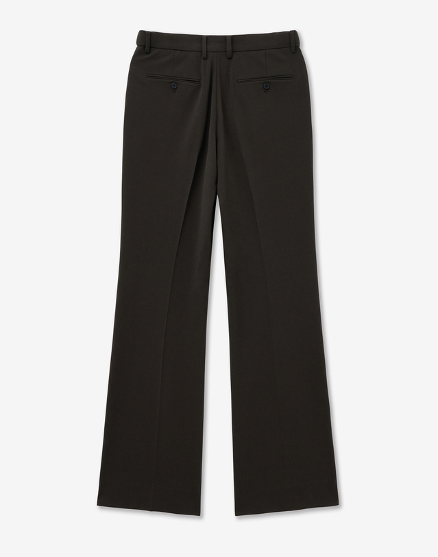 티엔지티 Slit Flared-fit Pants (Brown) 브라운 착용컷