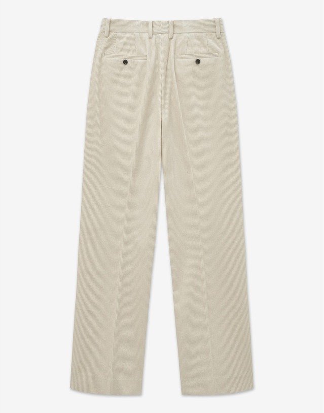 티엔지티 Corduroy Semi-wide fit Pants (Cream) 크림 착용컷