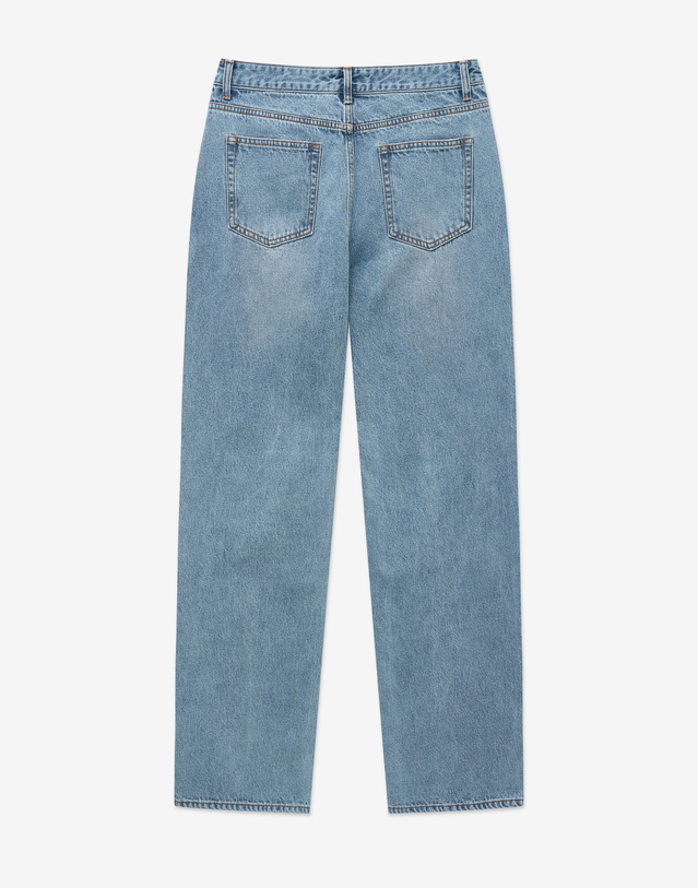 티엔지티 Lot.872 Straight-fit Denim Pants (Washed Blue) 블루 착용컷