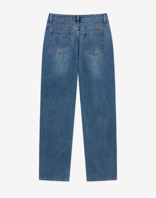 티엔지티 Lot.872 Straight-fit Denim Pants (Vintage Blue) 진한 블루 착용컷