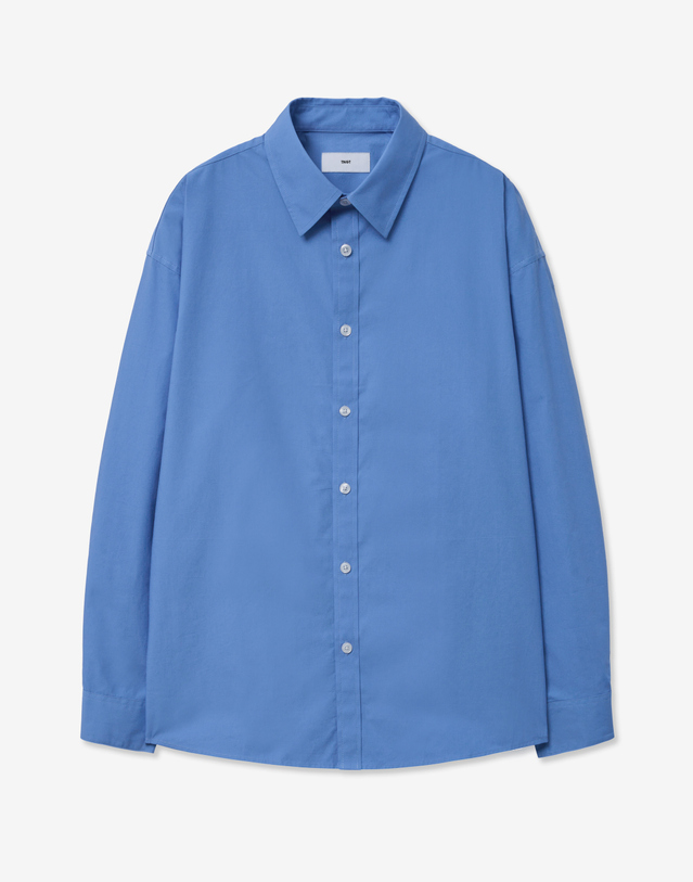 티엔지티 Comfort Cotton Shirt (Blue) 블루 착용컷