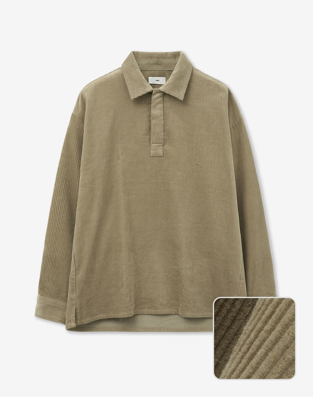 티엔지티 Corduroy Pull-over Shirt (Beige) 베이지 착용컷