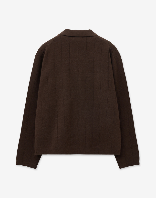 티엔지티 Milano Zip-up Cardigan (Red Brown) 브라운 착용컷
