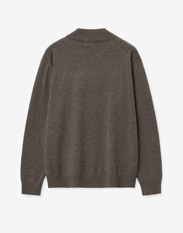 티엔지티 Cashmere Blended Mock-neck Knit Top (Brown) 브라운 착용컷