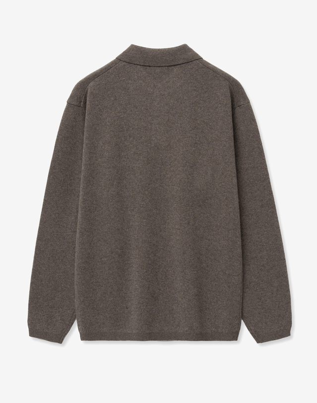티엔지티 Essential Polo Knit (Brown) 브라운 착용컷