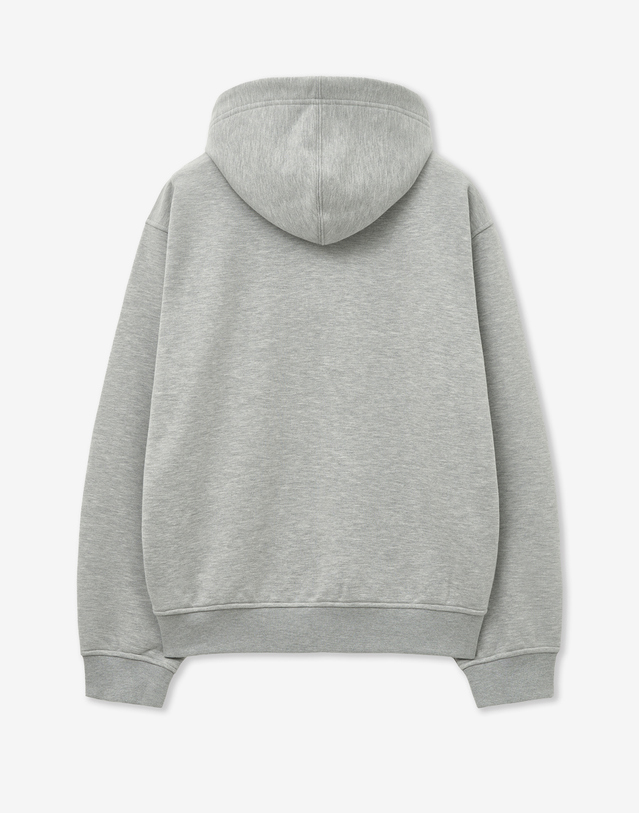 티엔지티 Oversized Hoodie Sweat (Melange Grey) 그레이 착용컷