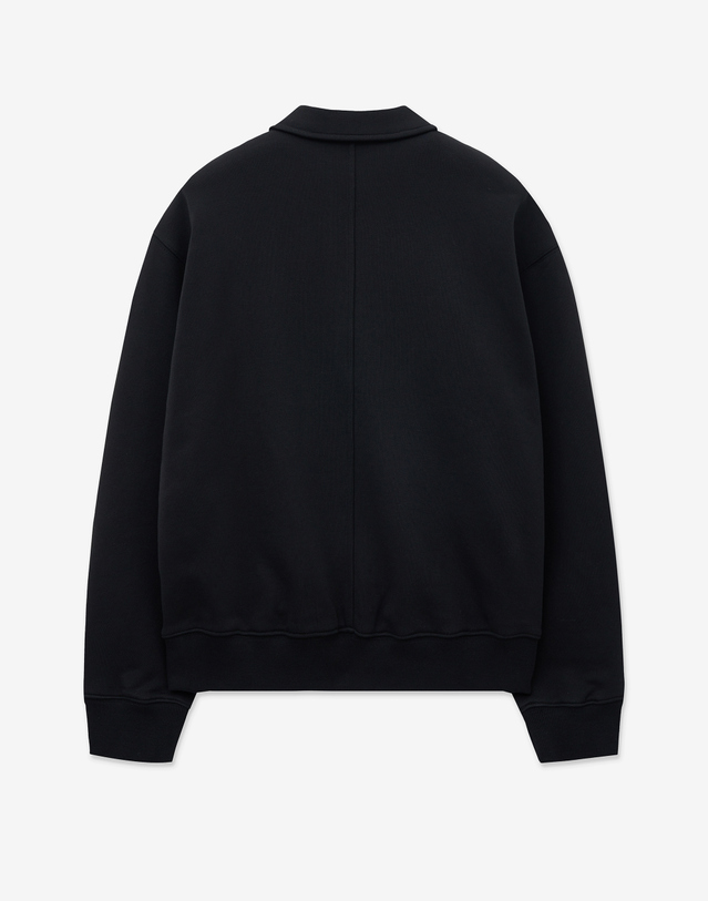 티엔지티 Embroidery Logo Polo Sweat (Black) 블랙 착용컷