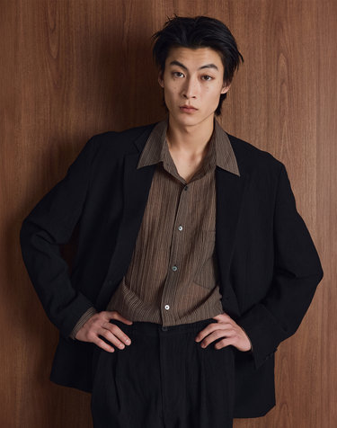 Kinoshita Seersucker Jacket (Black)