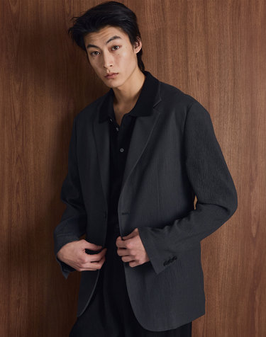 Kinoshita Seersucker Jacket (Grey)