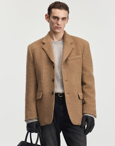 Alpaca Blended Jacket (Beige)