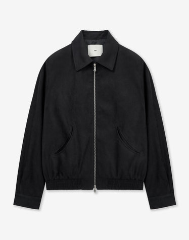 Faux Suede Jumper (Black)