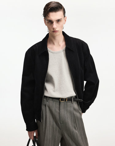 Corduroy Swing-Top (Black)
