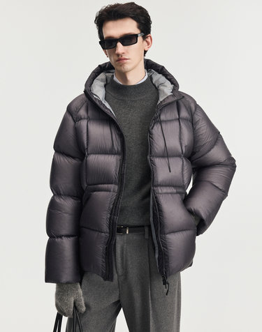 Citymist Midweight European Goose Down Jacket (Smoke Blue)