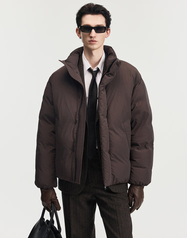 Essential European Goose Down Jacket (Red Brown)