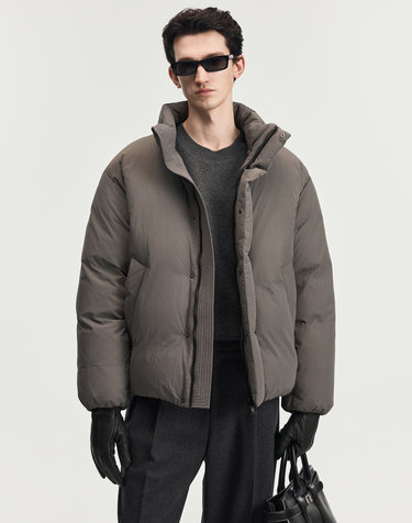 Essential European Goose Down Jacket (Concrete Grey)