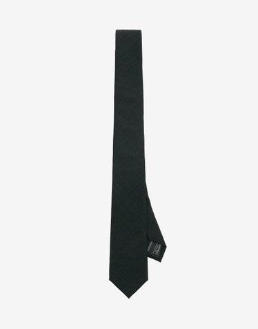 High Wool Blend Comfort Slim Tie (Charcoal Grey)